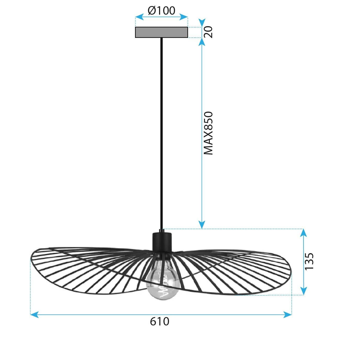 Lampa Sufitowa APP1841-1CP  5