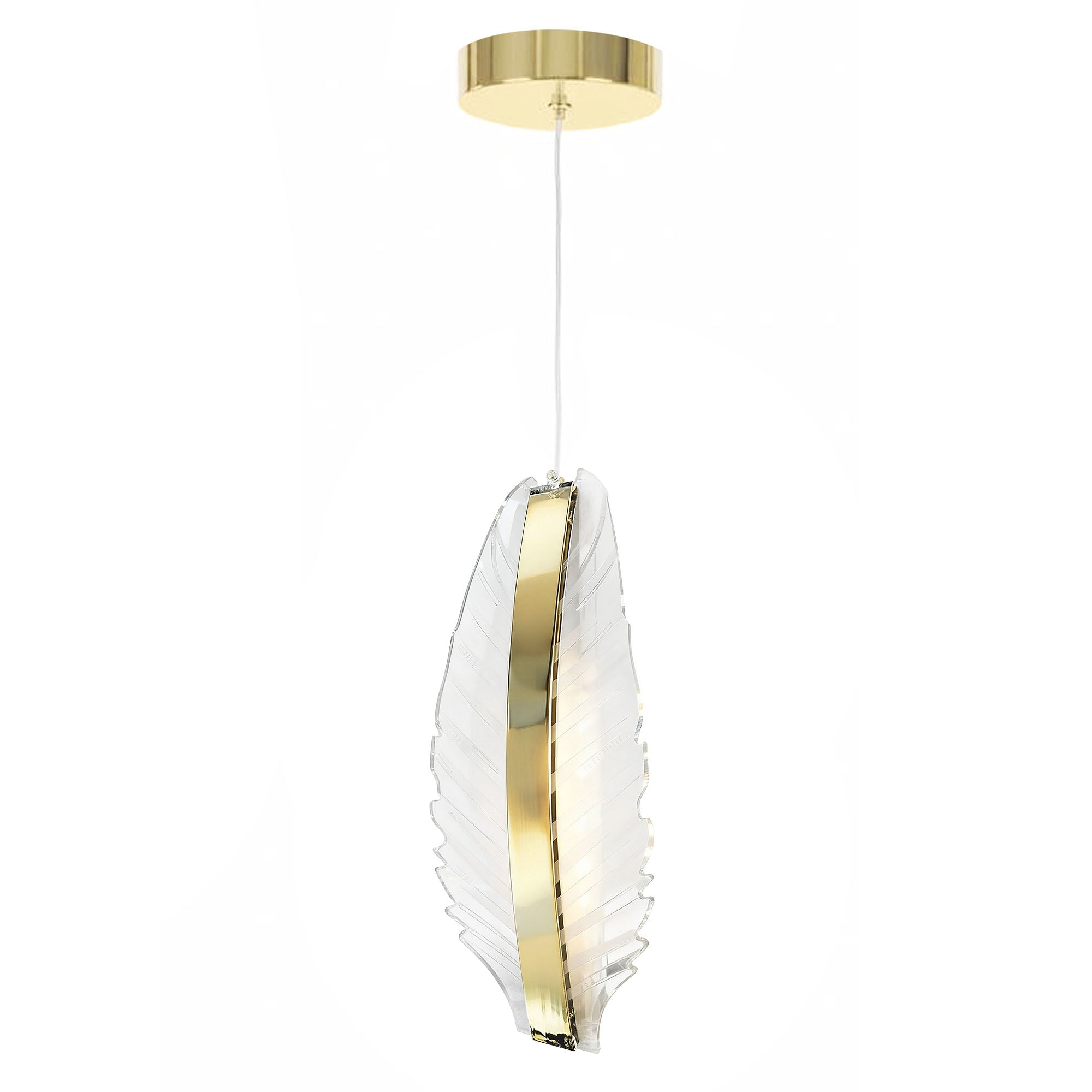 Lampa Sufitowa Wisząca Led G141-cp Złota  1