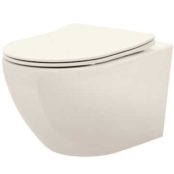 Misa Wc Podwieszana Rea Carlo Mini Rimless Ecru  1