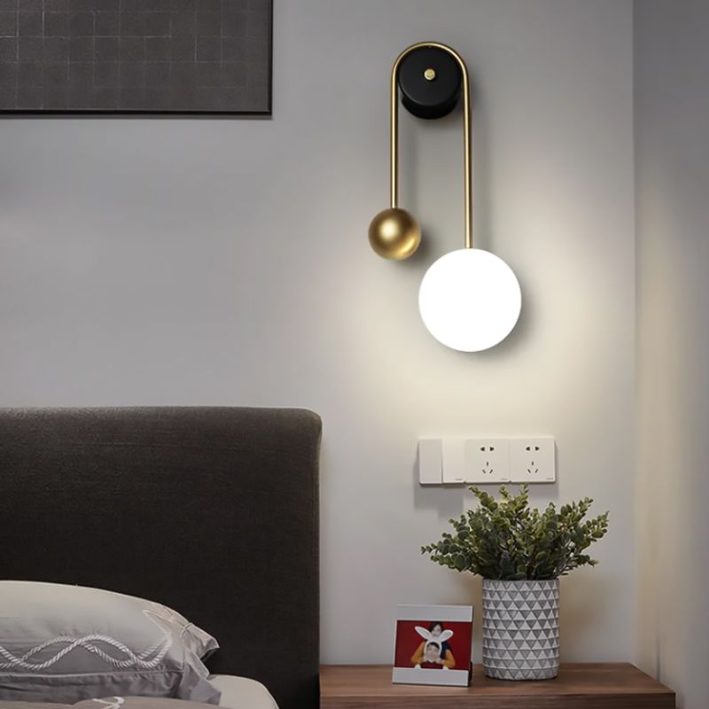 LAMPA ŚCIENNA KINKIET APP1474-W GOLD