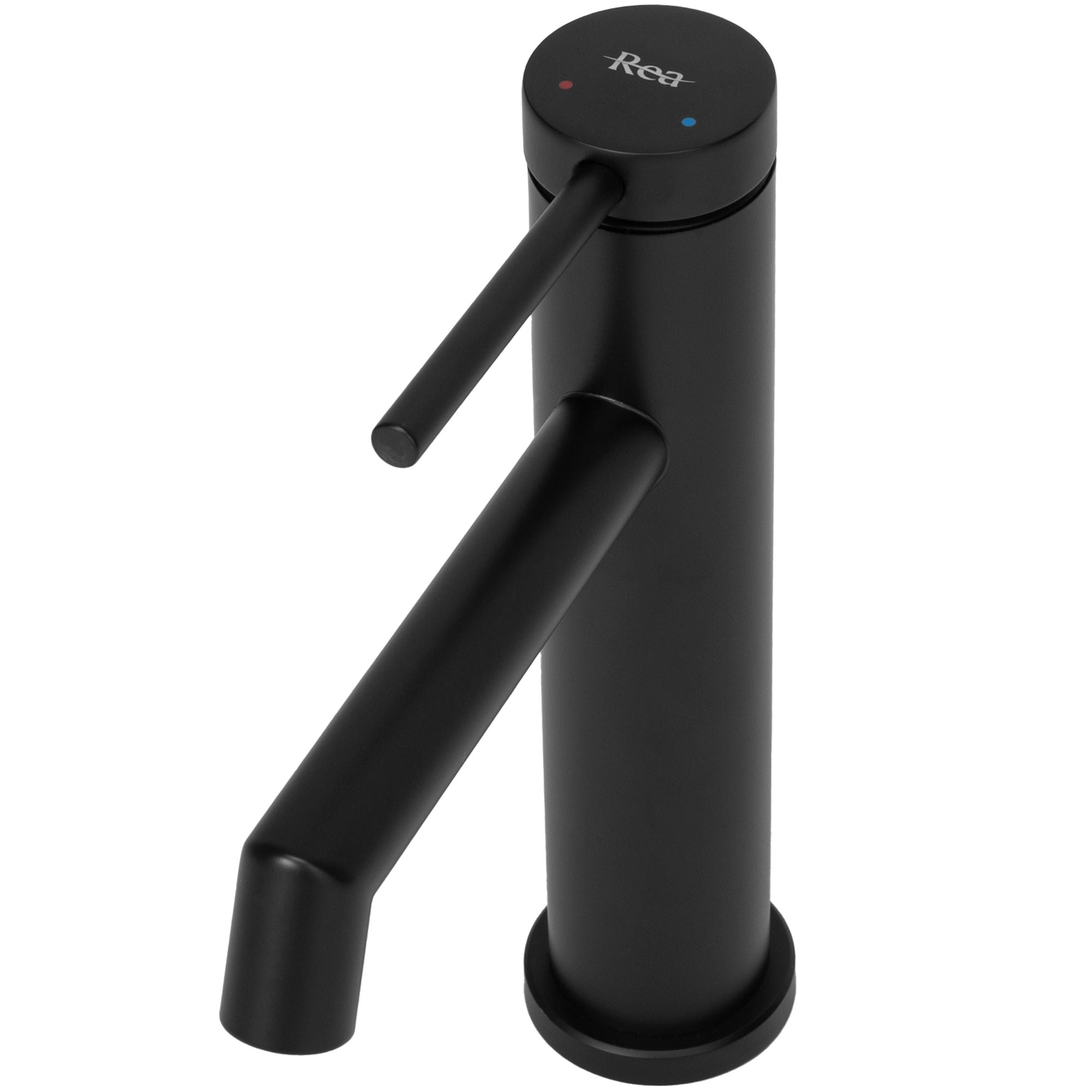 Bateria umywalkowa Rea Foss czarna niska black mat