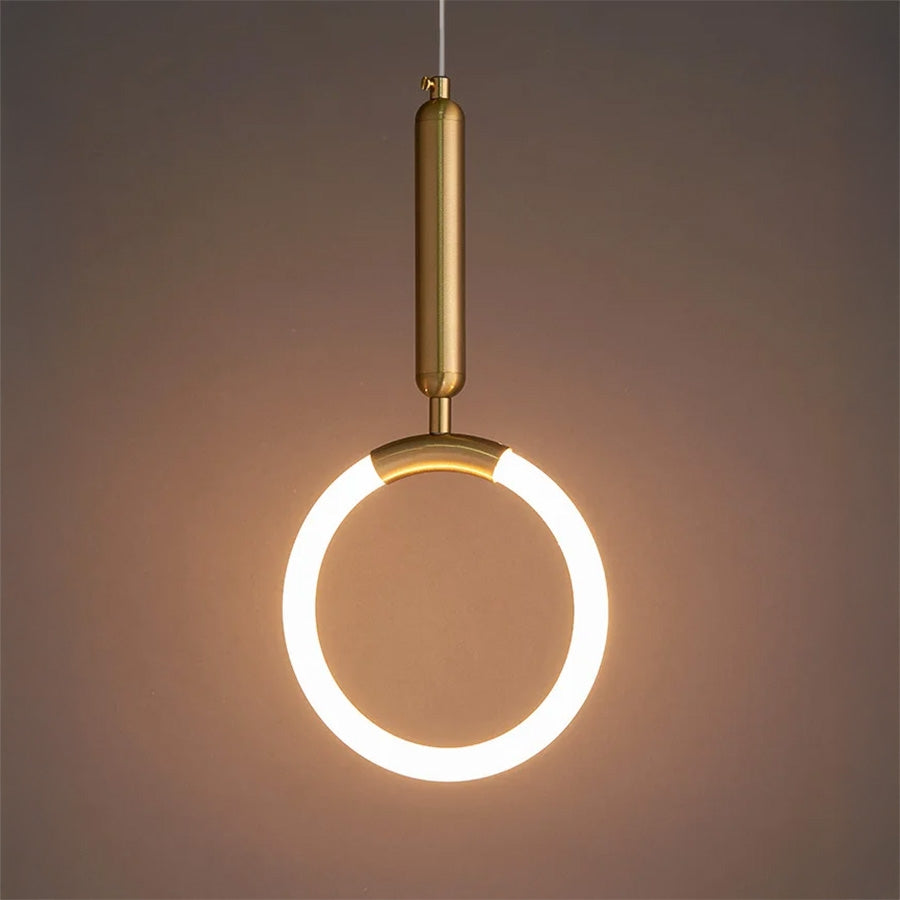 Lampa Wisząca Led Lhj058-cp1 Złota Szczotkowana  6