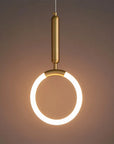 Lampa Wisząca Led Lhj058-cp1 Złota Szczotkowana  6
