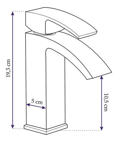 Bateria Umywalkowa Rea Enzo Chrom Niska