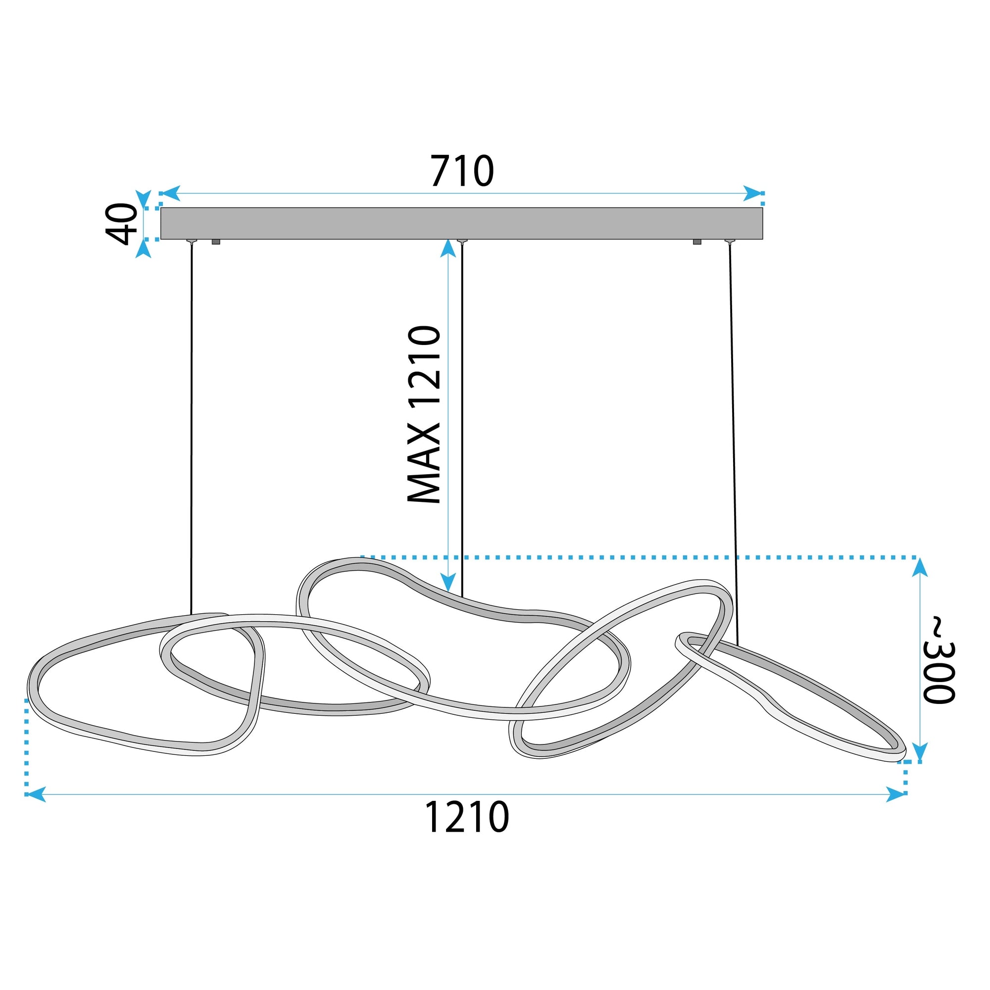 Lampa Wisząca Led Lhj050-cp T Złota  5