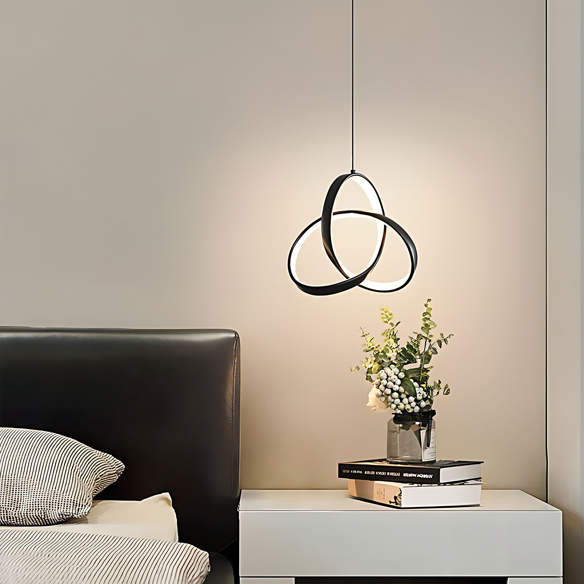Lampa Sufitowa Wisząca Led App1784-cp Czarna  5