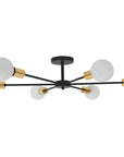 Lampa Pająk 6 APP501-6C Czarna