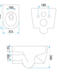 Misa Wc Podwieszana Rea Gustavo Rimless  9