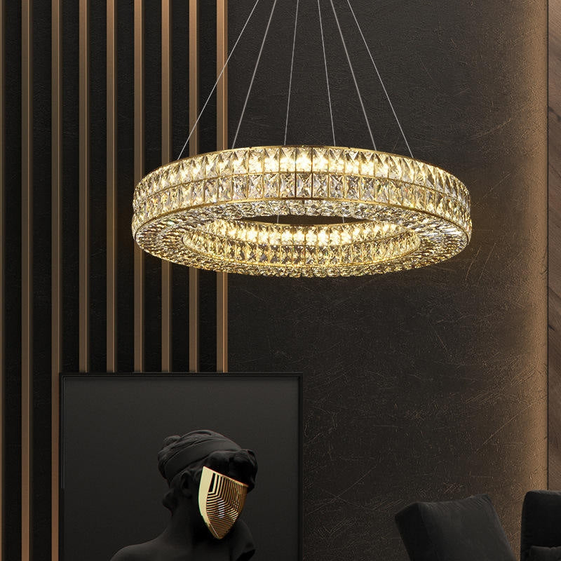 Lampa Sufitowa Wisząca Led App1569-cp Gold 80cm  9