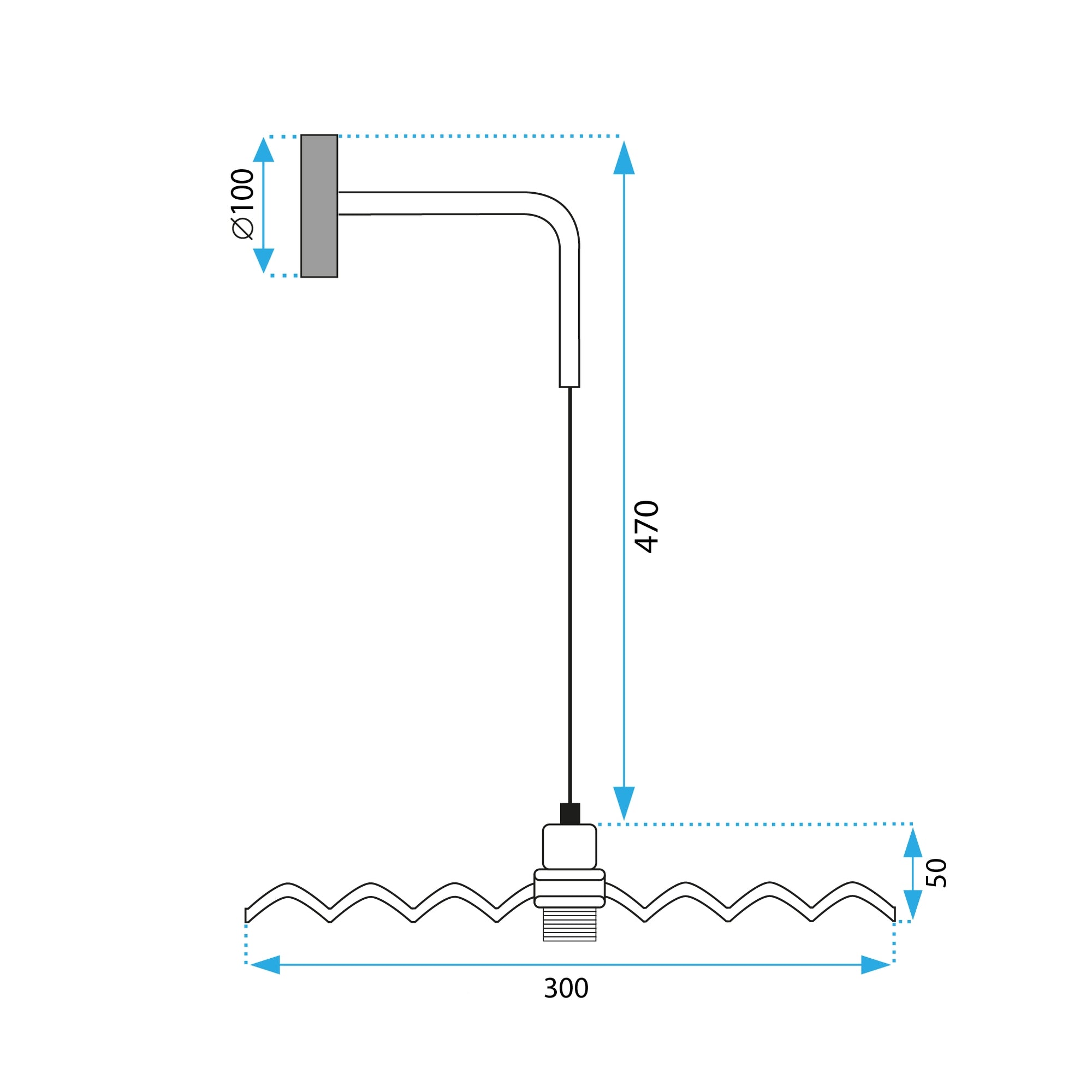 LAMPA ŚCIENNA KINKIET APP1356-1W Stare Złoto 30 cm  8