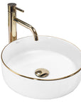 Umywalka nablatowa Rea Sami Gold Edge