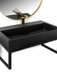 UMYWALKA KONGLOMERATOWA NABLATOWA GOYA BLACK MAT 60CM + STELAŻ