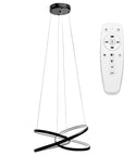 Lampa Sufitowa Wisząca Led G006-cp Czarna + Pilot  1