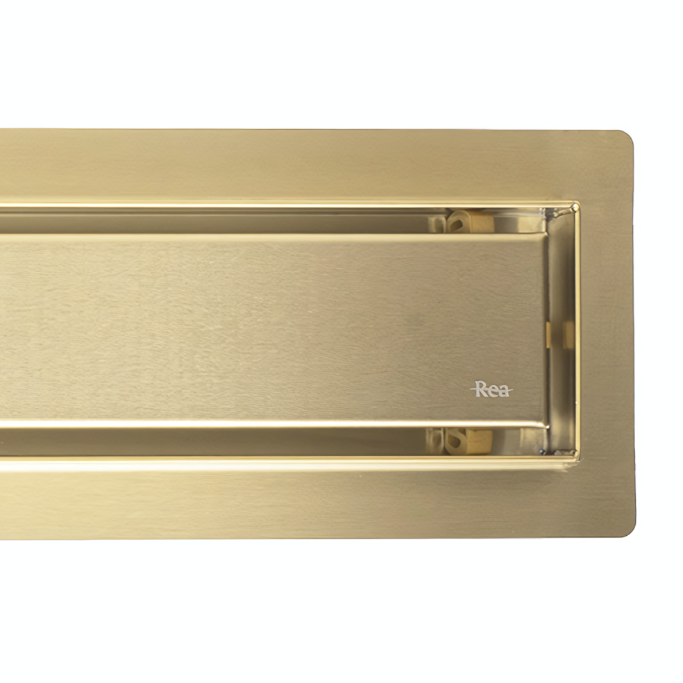 Odpływ Liniowy Rea Neox Złoty Szczotkowany 70  7