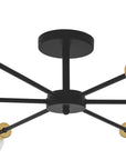 Lampa Pająk 6 APP501-6C Czarna