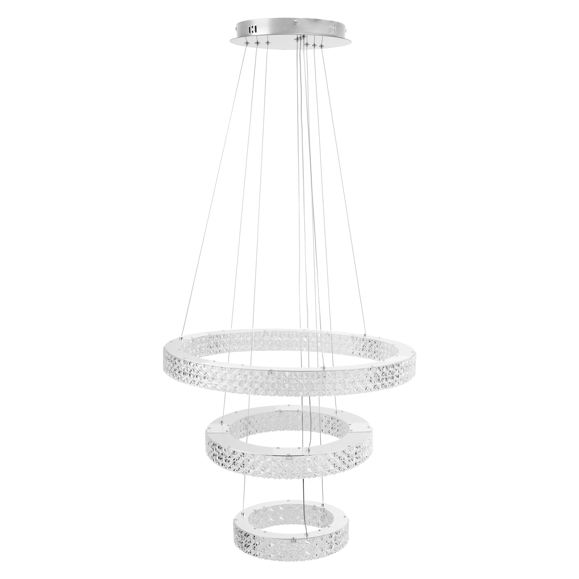 Lampa Wisząca Led Kryształowa Ms008-cp Chrom  7