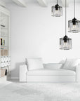 Lampa Sufitowa Kryształ APP513-3CPR Czarna