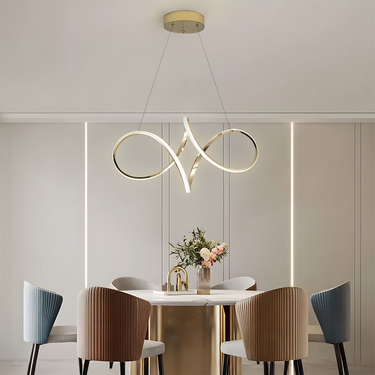 Lampa Wisząca Led G081-1cp Złota  8
