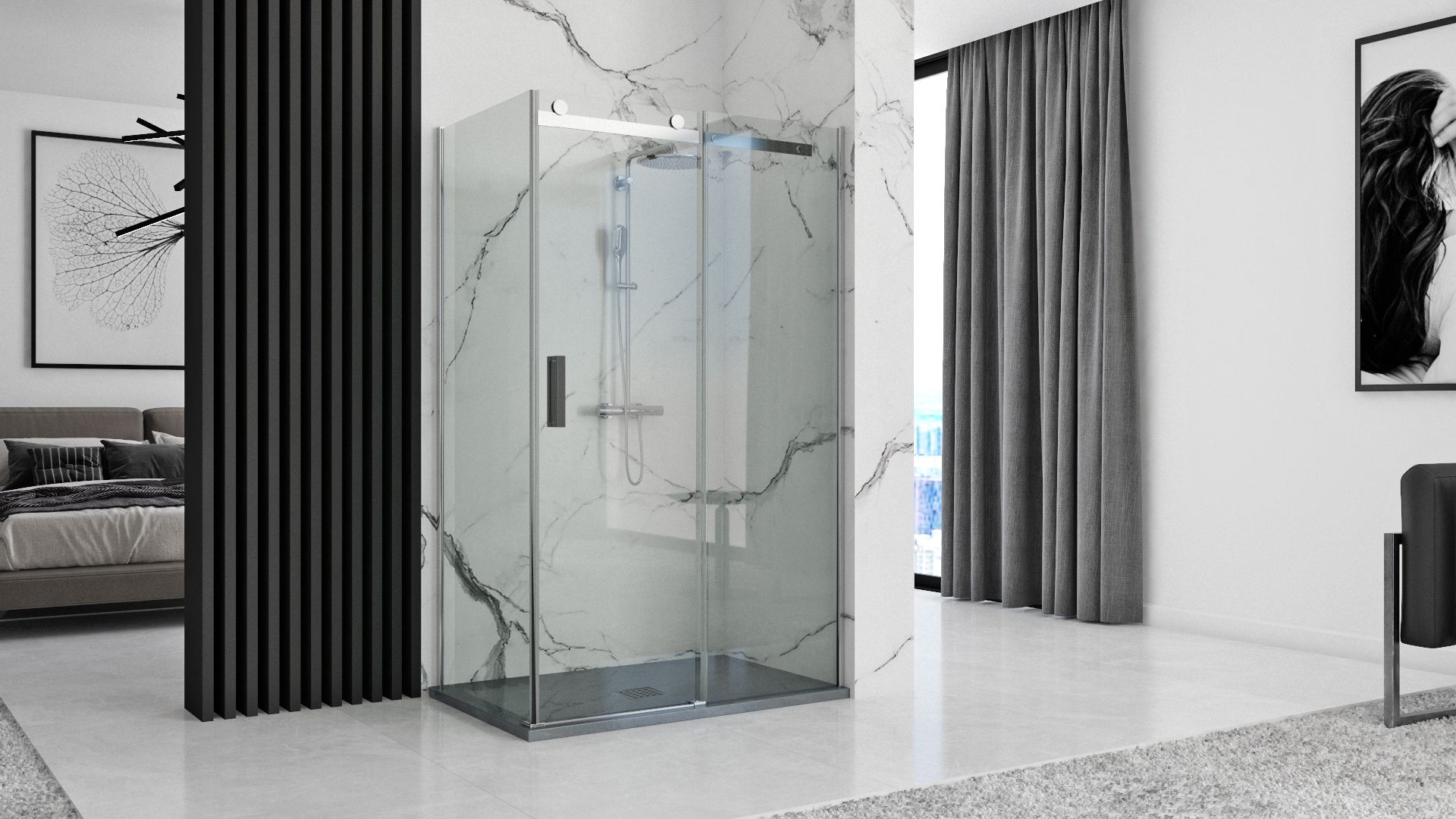 Brodzik prysznicowy Grey Rock 80 x 100