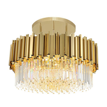 Lampa sufitowa plafon kryształowa APP1100-4CP Złota