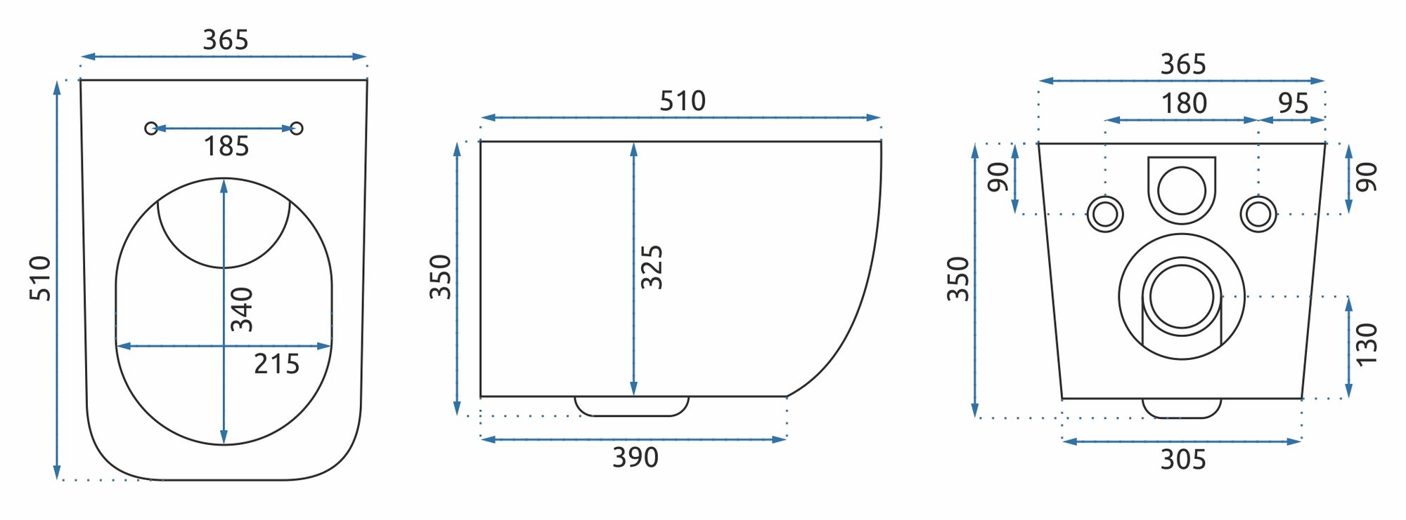 MISA WC PODWIESZANA MARTIN SLIM RIMLESS DUROPLAST