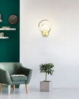 LAMPA ŚCIENNA KINKIET LED APP1043-W Złota