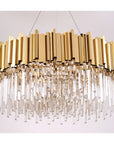 Lampa sufitowa kryształowa APP601-C Złota