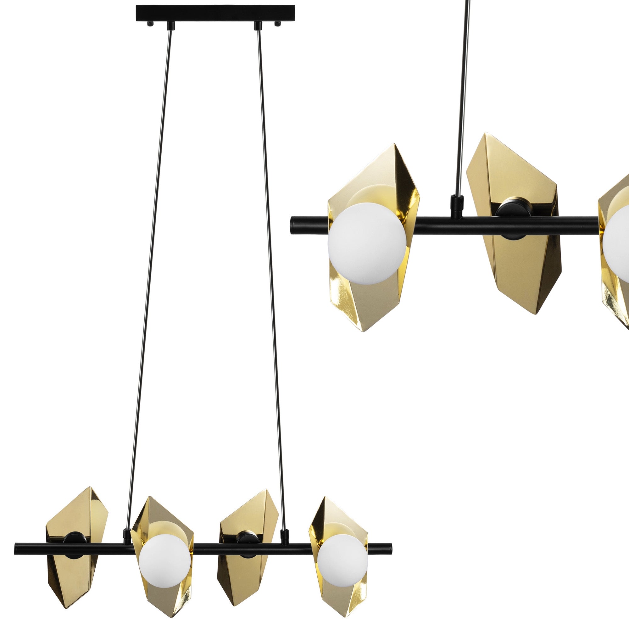 Lampa Sufitowa Wisząca App1412-cp Czarno/złota  1
