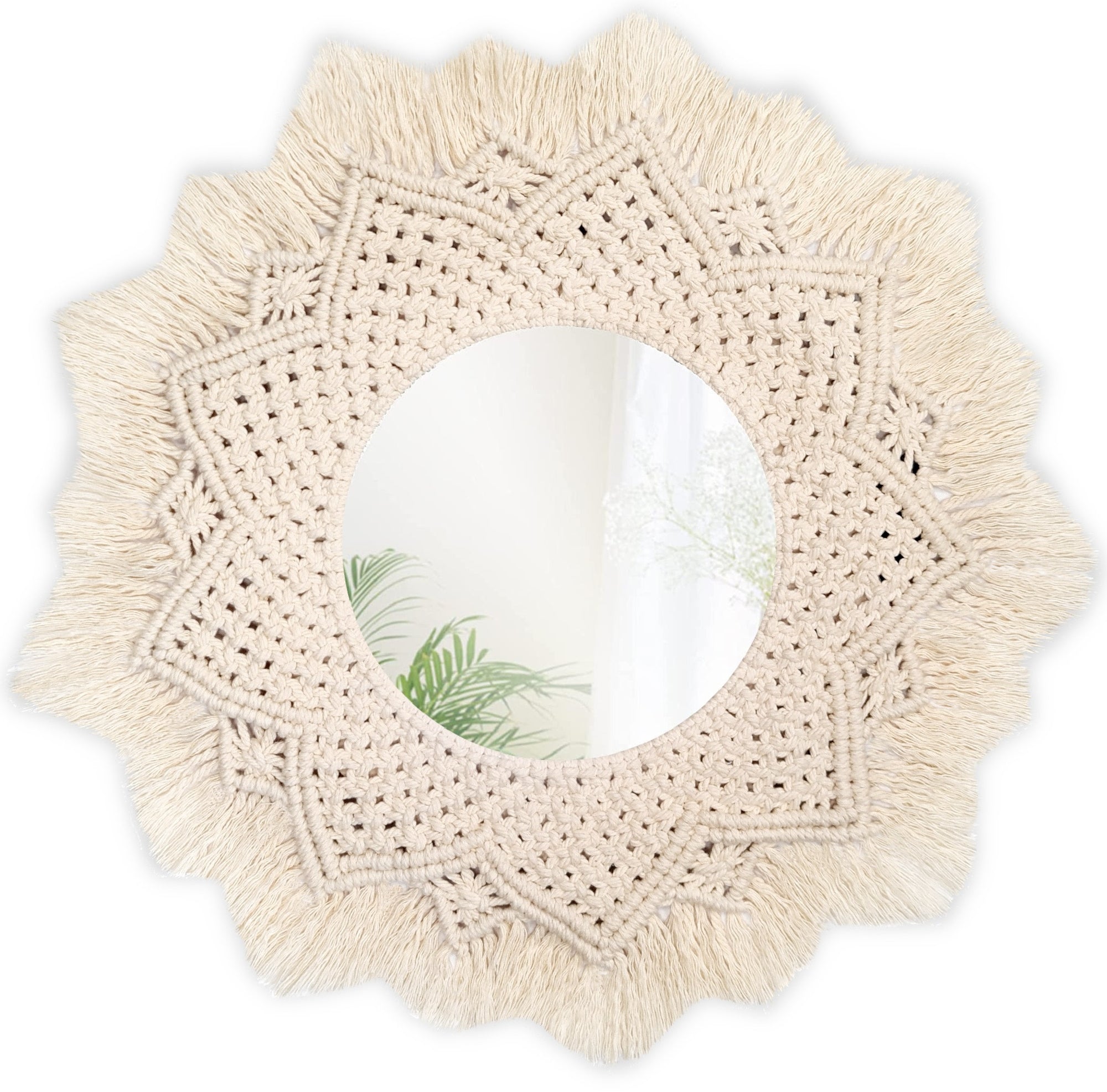 Lustro Ścienne Boho 60cm 322051  1