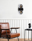 LAMPA ŚCIENNA KINKIET APP1162-2W  Czarny