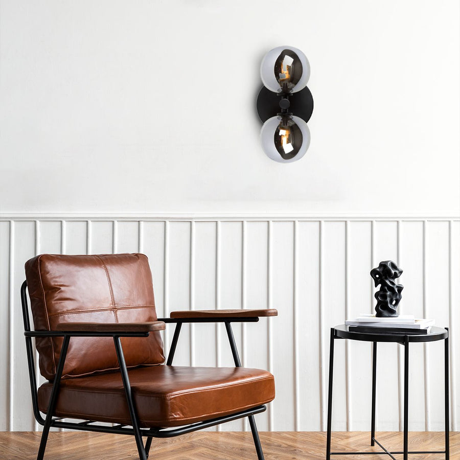 LAMPA ŚCIENNA KINKIET APP1162-2W  Czarny