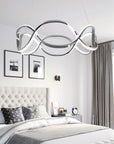 Lampa sufitowa nowoczesna LED + PILOT APP801-CP Twist Chrome  5