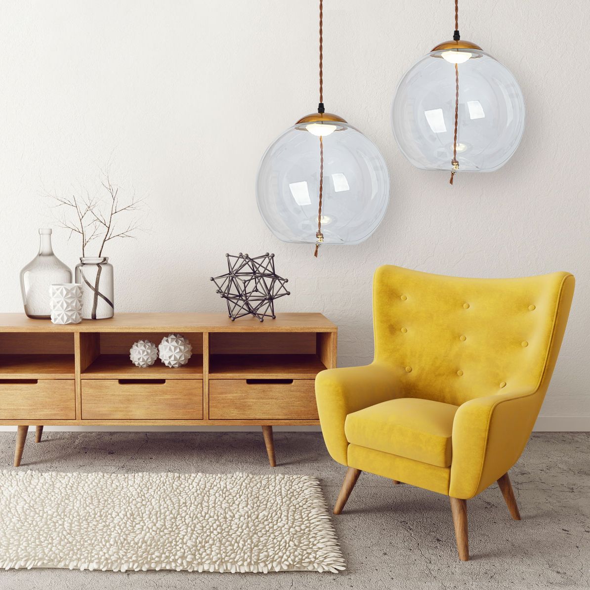 Lampa LED Sufitowa Wisząca Szklana APP446-CP