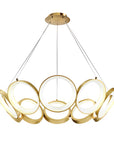 Lampa Wisząca Led App1800-cp Złota Szczotkowana  1