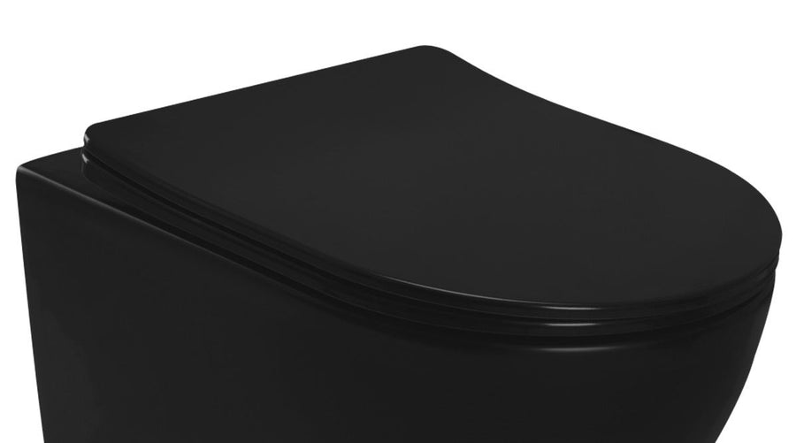 DESKA SEDESOWA WC CARLO FLAT UF BLACK MATT