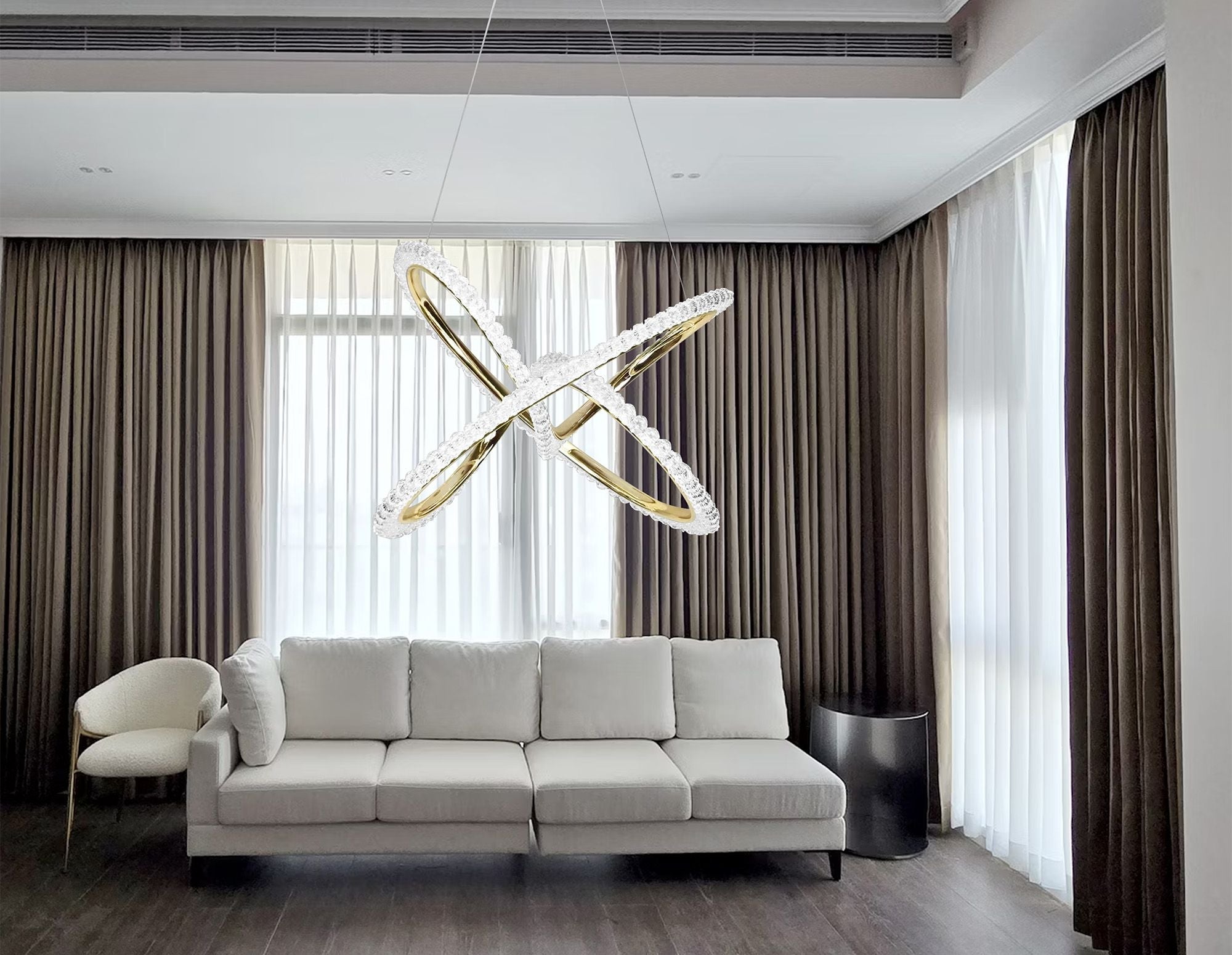 Lampa Wisząca Led G035-cp Złota  7