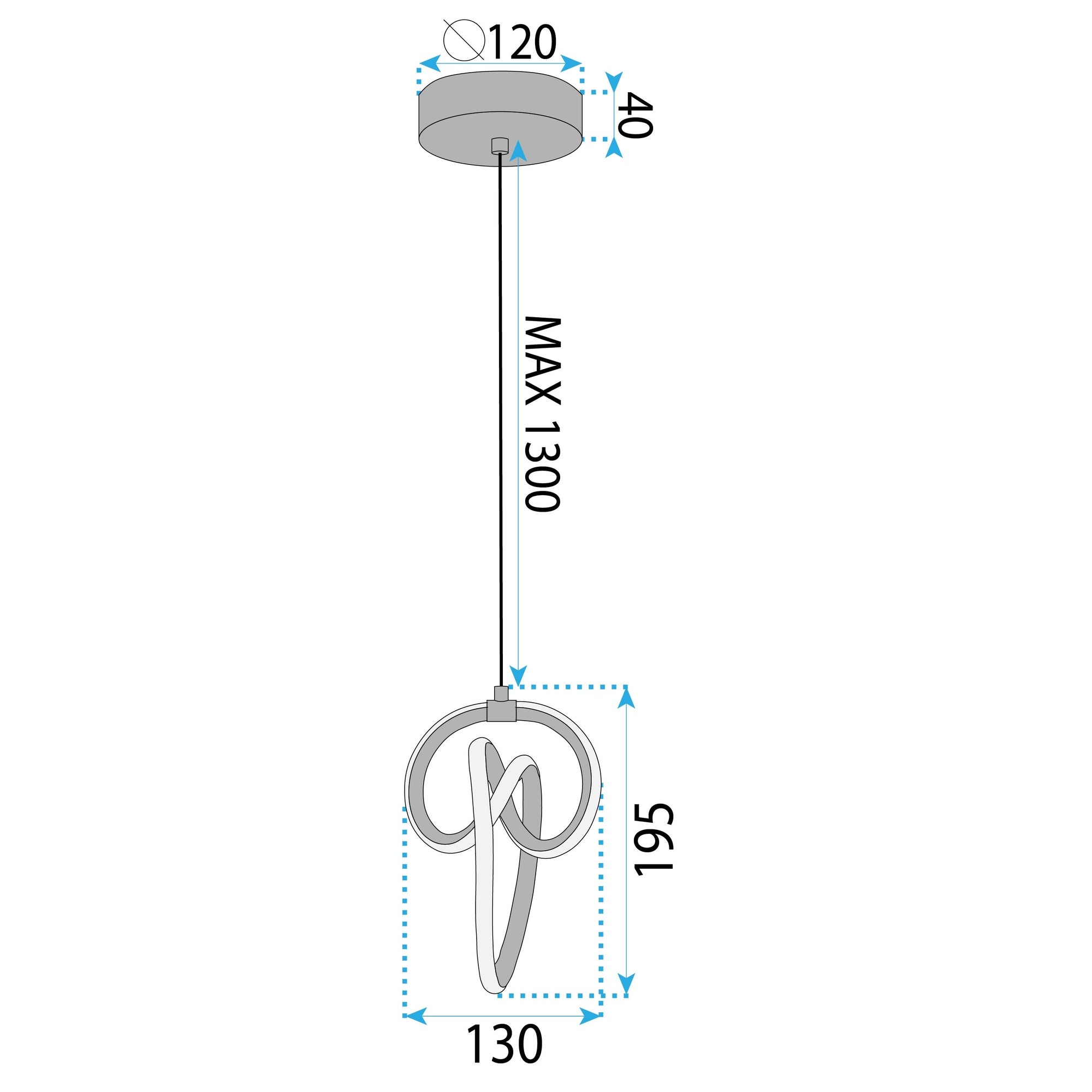 Lampa Wisząca Led Lhj092-1cp Złota  6