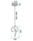 Lampa Wisząca Led Lhj092-1cp Złota  6