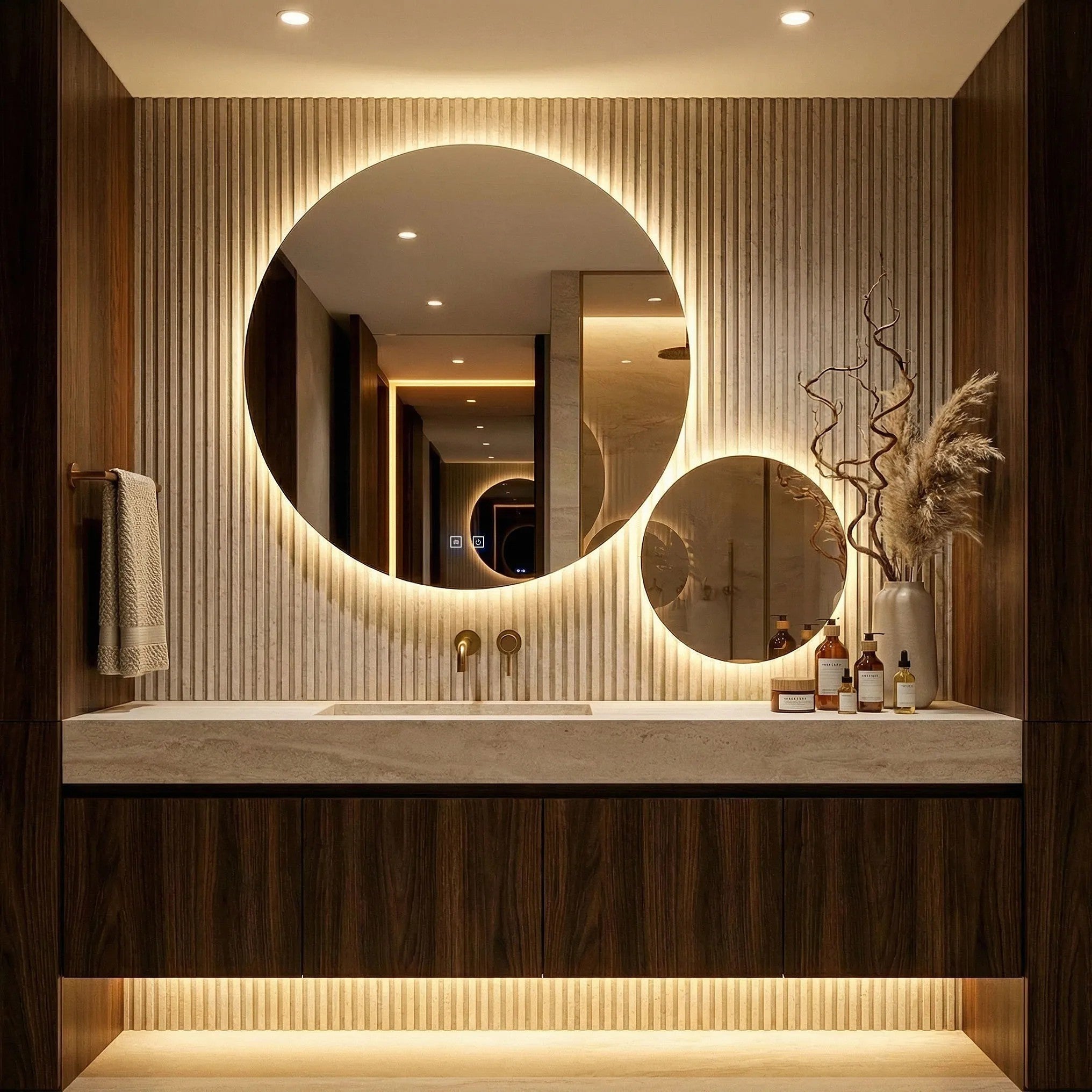 LUSTRO ŚCIENNE LED R-9045 90cm + 45cm  1