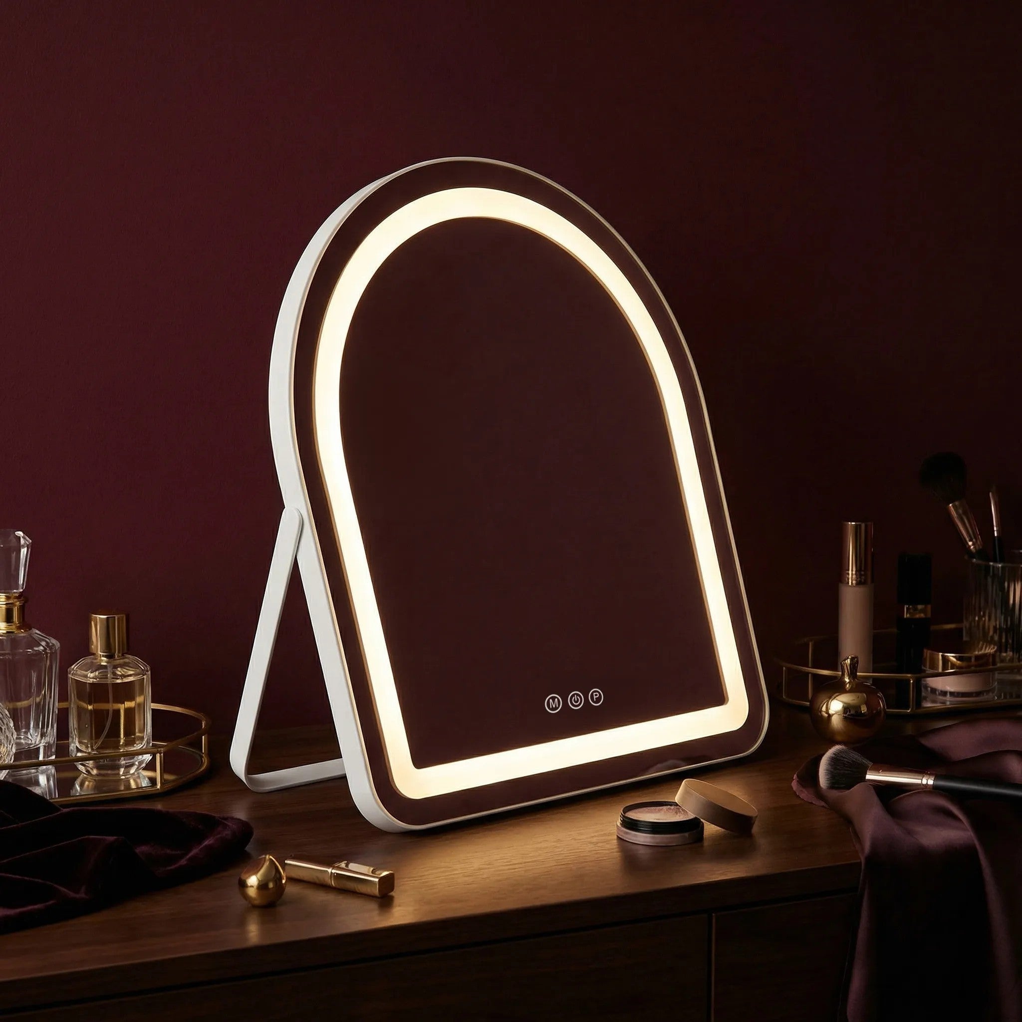 Lustro LED GLAM White 40x45cm  1