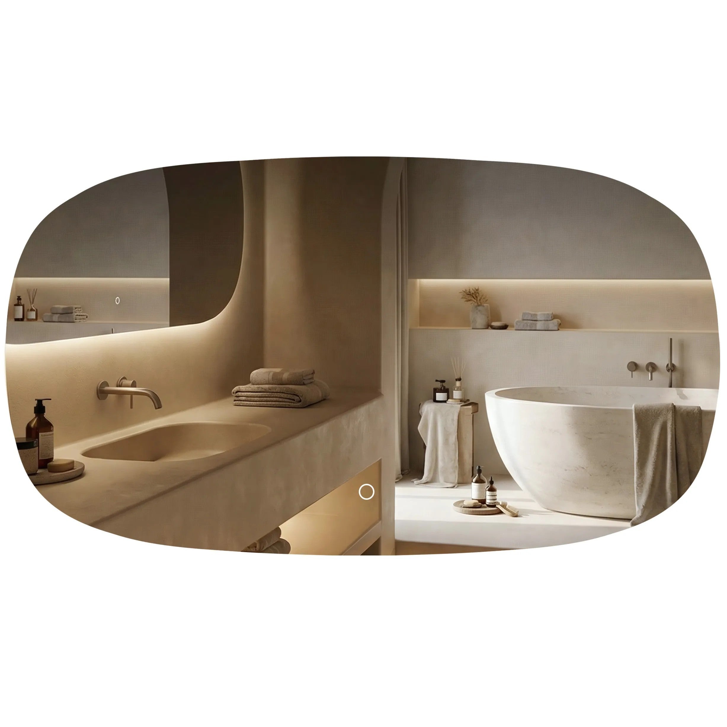 Lustro ścienne LED 100x60cm TOP-4  1