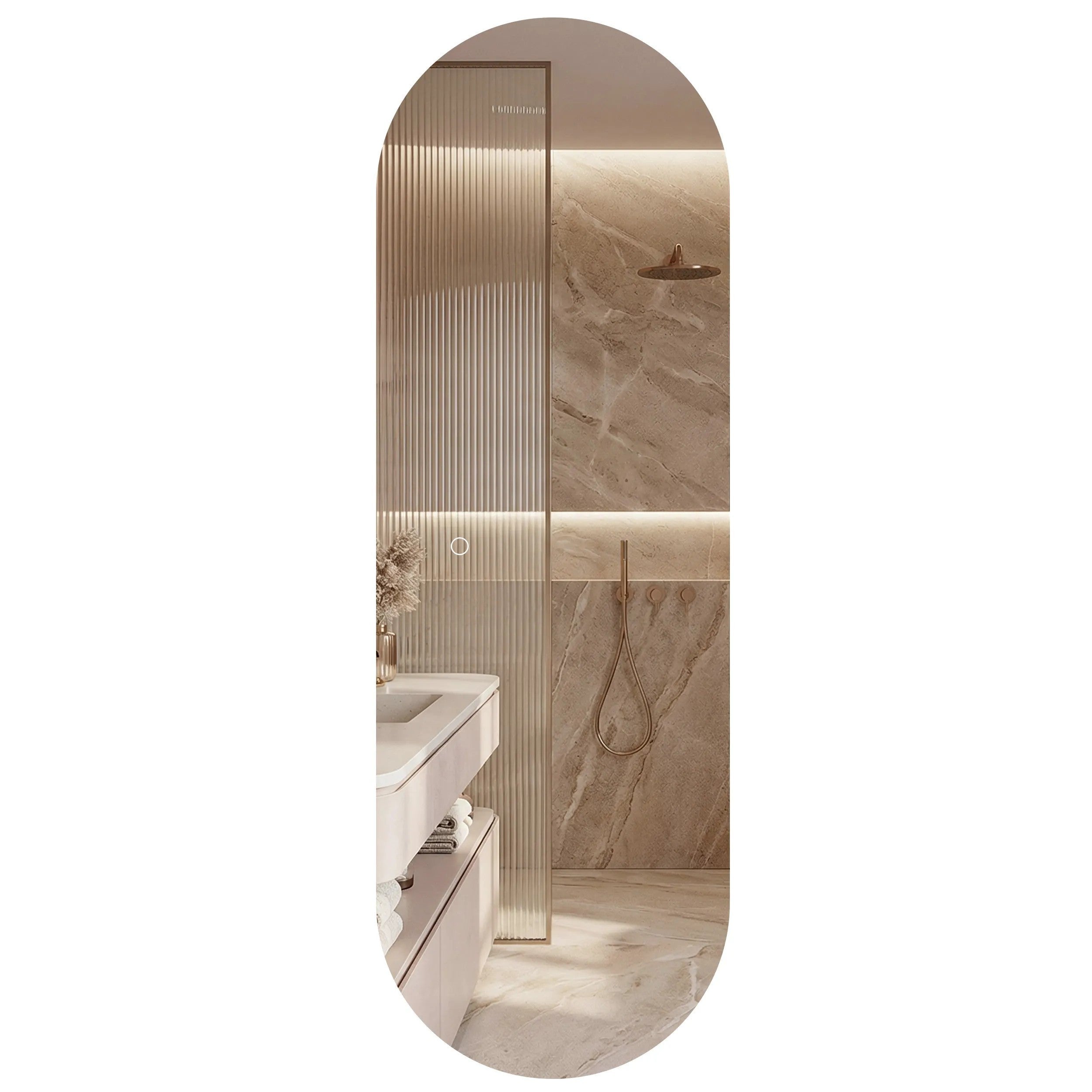 Lustro ścienne LED 150x50cm MOL-OV  1
