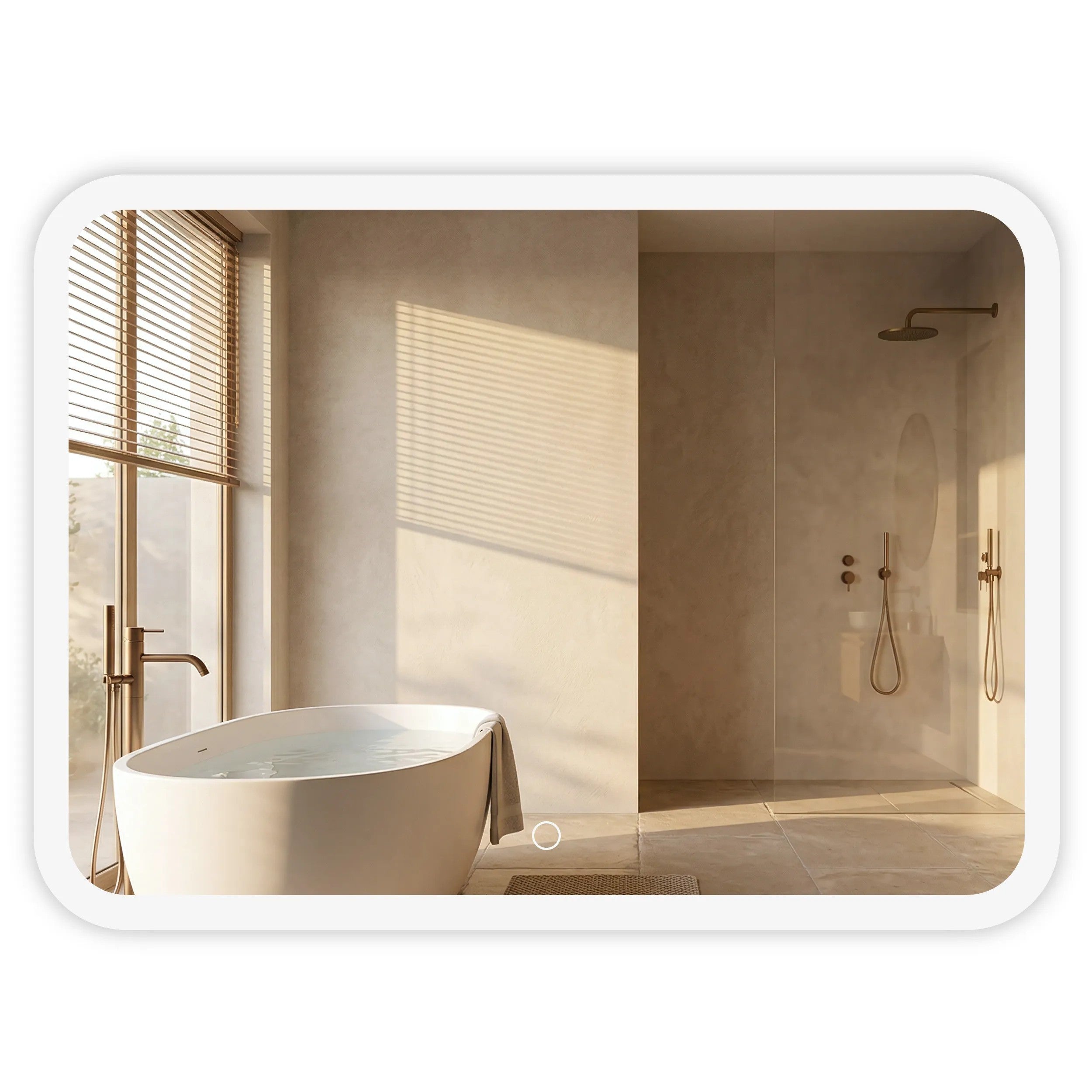 Lustro ścienne LED 80x60cm TOP-3  1