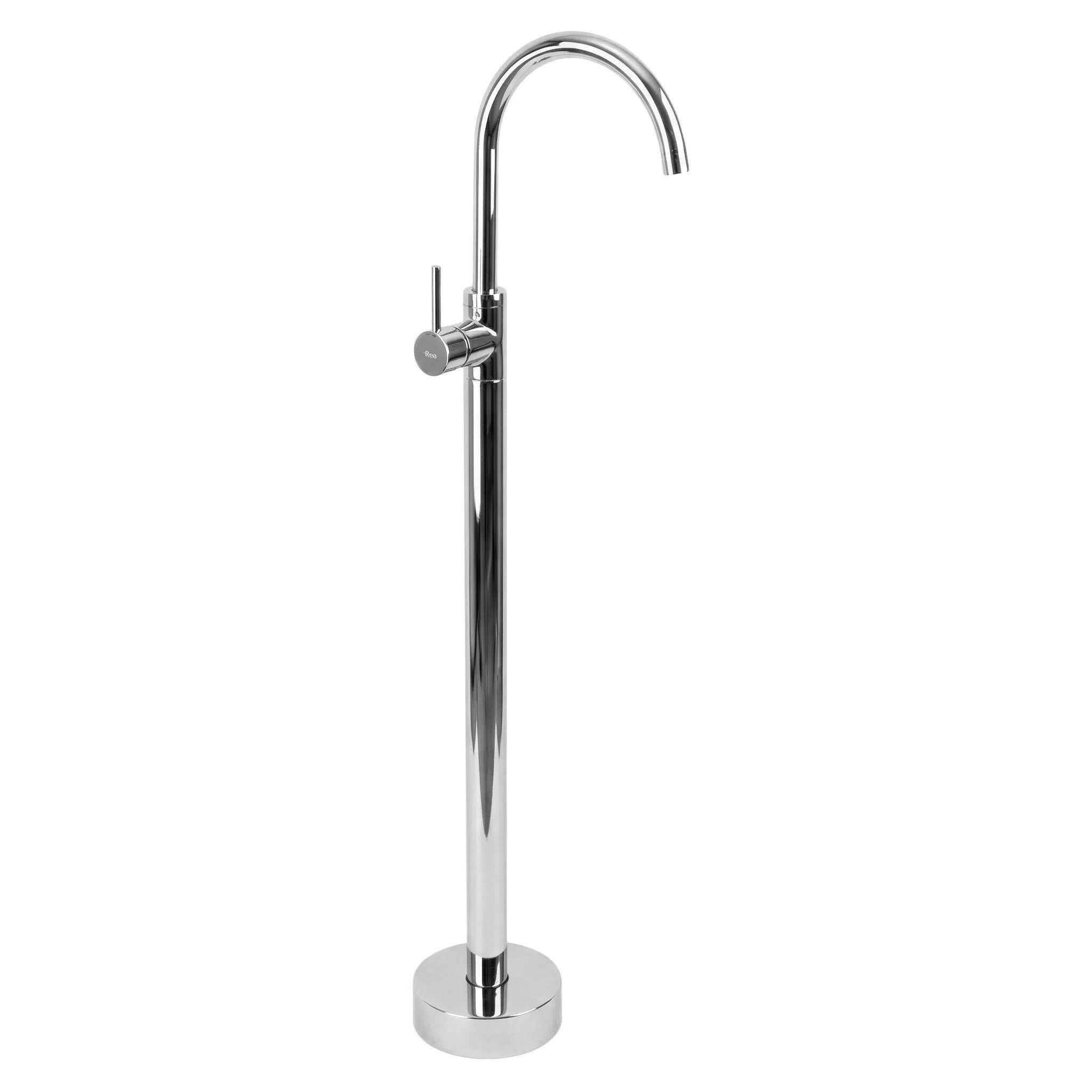 Bateria umywalkowa podłogowa Rea Lungo Chrom  1