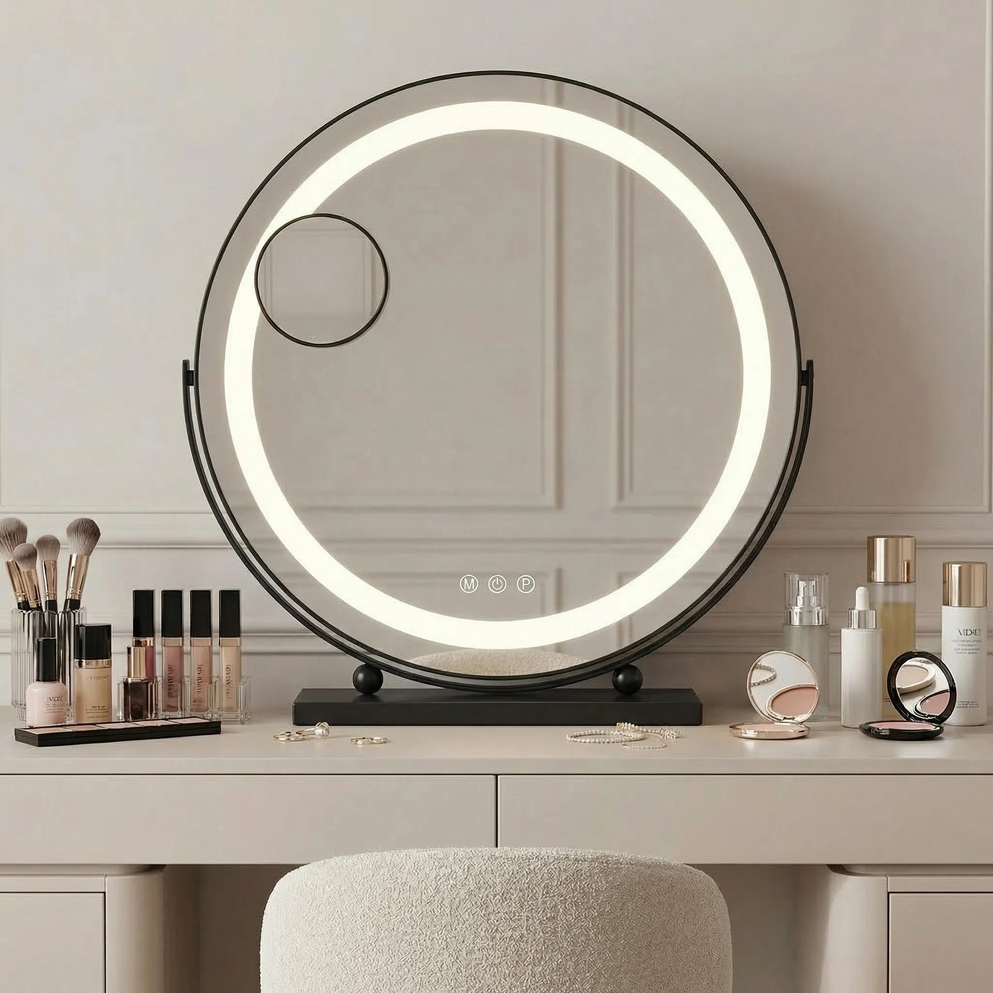 Lustro LED MAKE-UP Black 40 cm  1