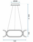 LAMPA SUFITOWA Z PILOTEM PLAFON LED APP792-CP  6