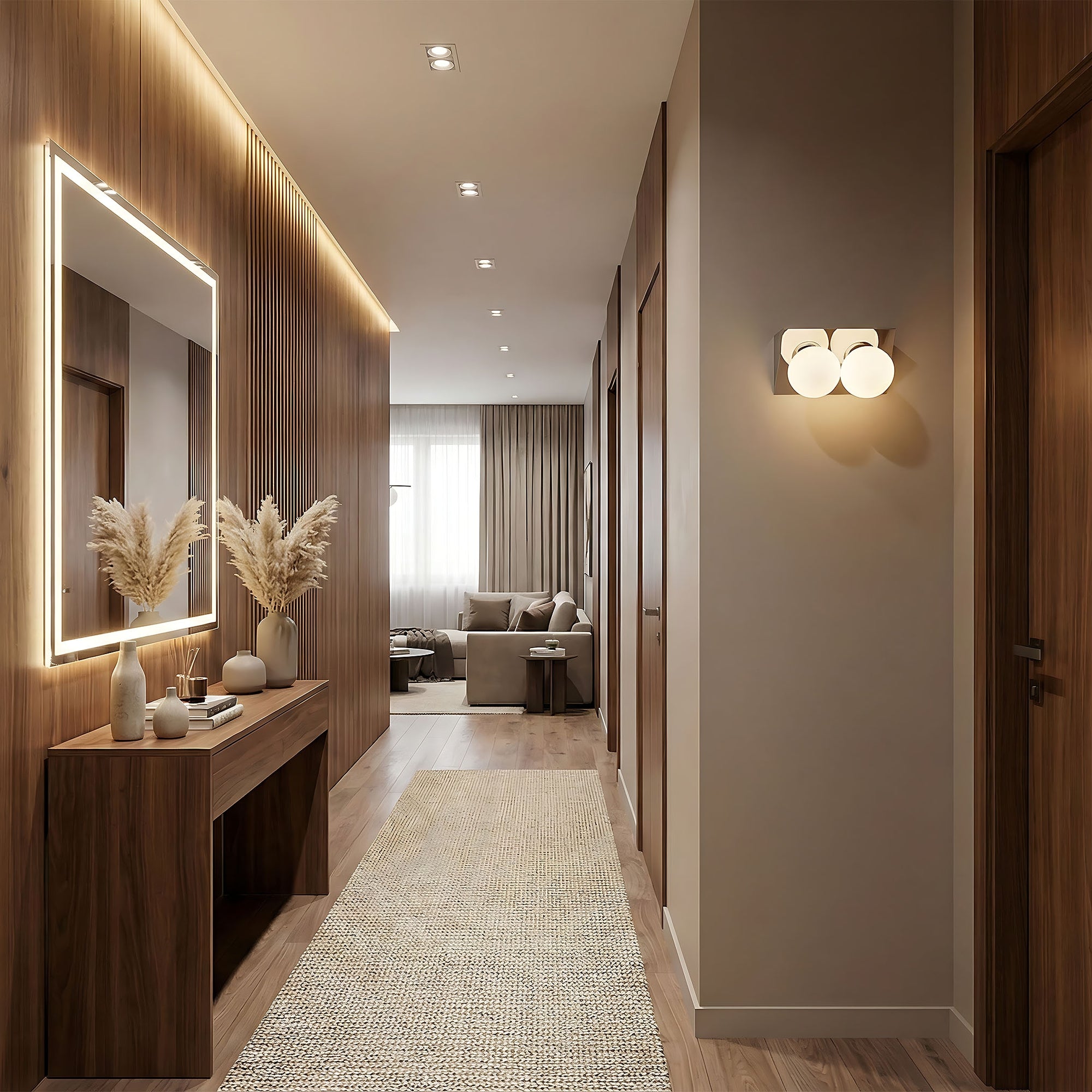 LAMPA ŚCIENNA KINKIET APP1228-2W Chrom  3