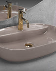 Umywalka REA Aura 61 Beige Shiny  2