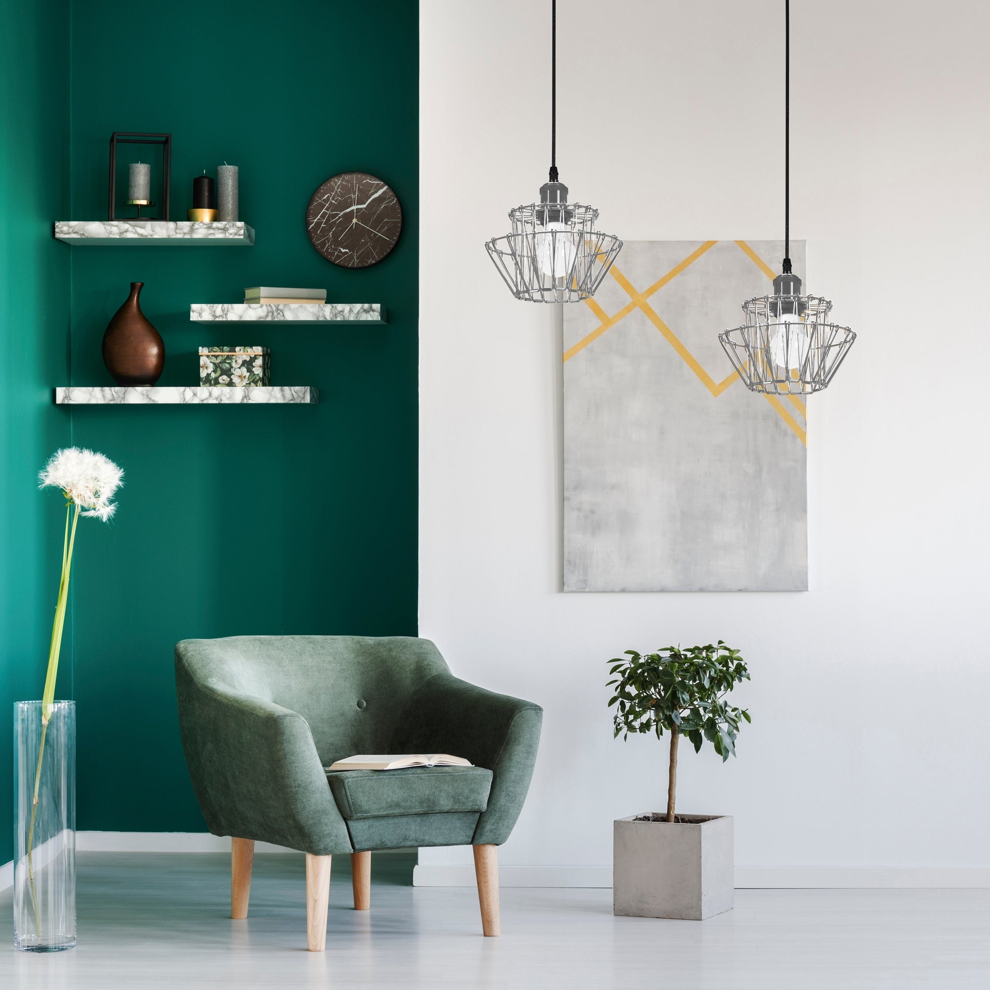 Lampa Sufitowa Wisząca APP943-1CP Set Chrome  5