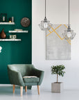 Lampa Sufitowa Wisząca APP943-1CP Set Chrome  5